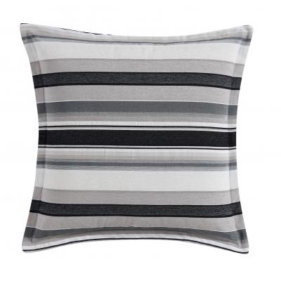 Private Collection Colby Steel Yarn Dyed Chenille Jacquard European Pillowcase 65x65cm | Steel